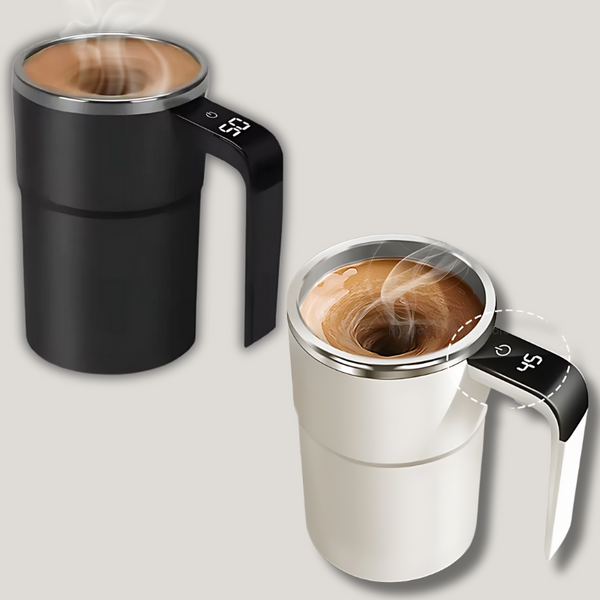 Brooklyn Smart Cup | Self-Stirring & Temperature Display Coffee Mug