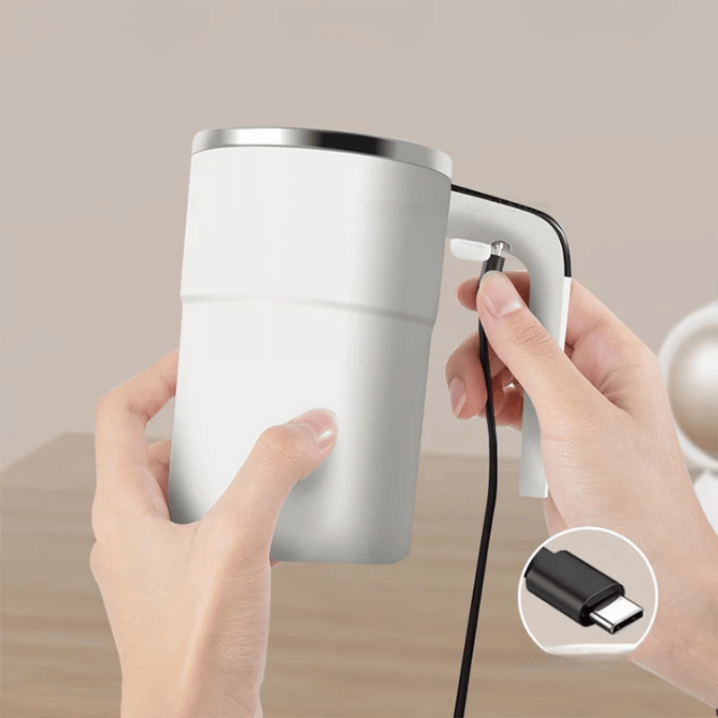 Brooklyn Smart Cup | Self-Stirring & Temperature Display Coffee Mug